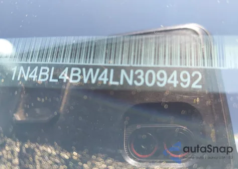 2020 Nissan Altima S Intelligent Awd из США, поврежденный, VIN 1N4BL4BW4LN309492